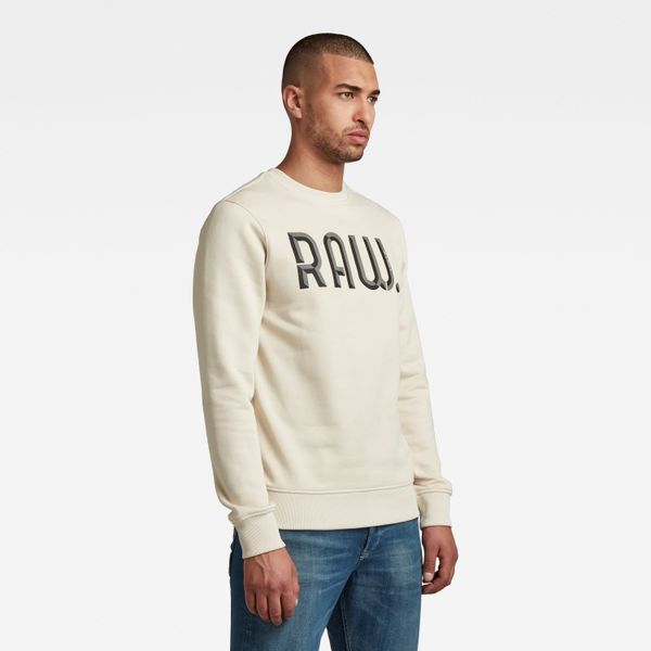 G Star Sweatshirt - G-star RAW Ashor sweat r white