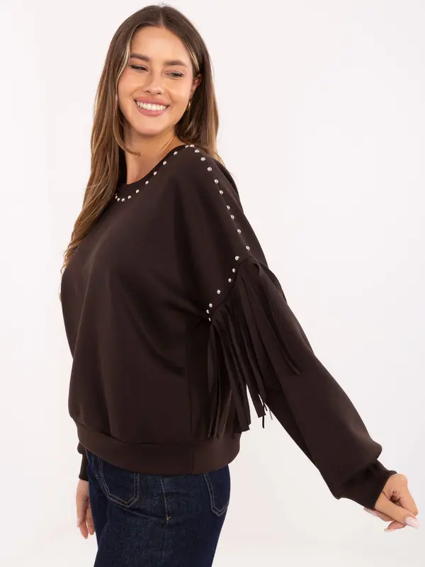RUE PARIS Sweatshirt-IT-BL-21731.85-dark brown
