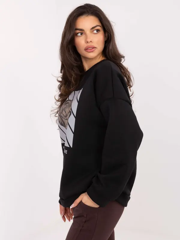 Italy Moda Sweatshirt-MI-BL-4216.15-black