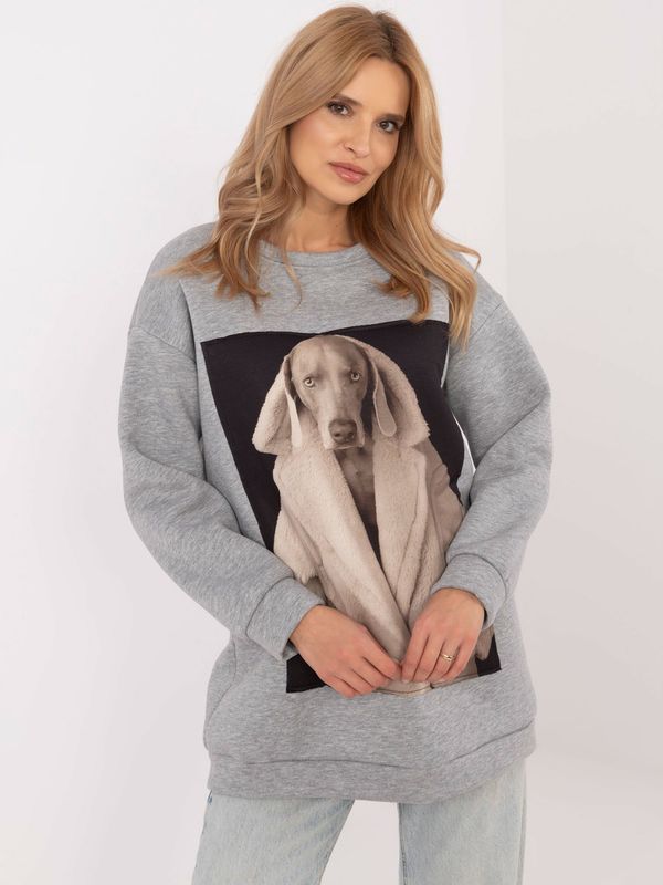 Italy Moda Sweatshirt-MI-BL-M4087.17X-grey