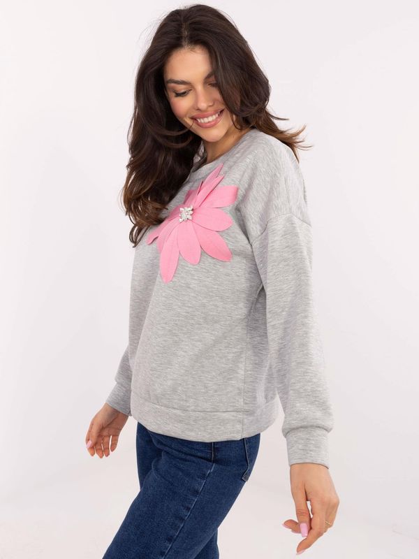 Italy Moda Sweatshirt-MI-BL-M6098.05P-gray