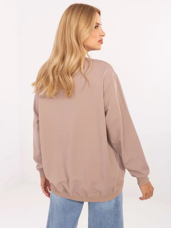 BASIC Feel Good Sweatshirt-RV-BL-5185.79P-dark beige