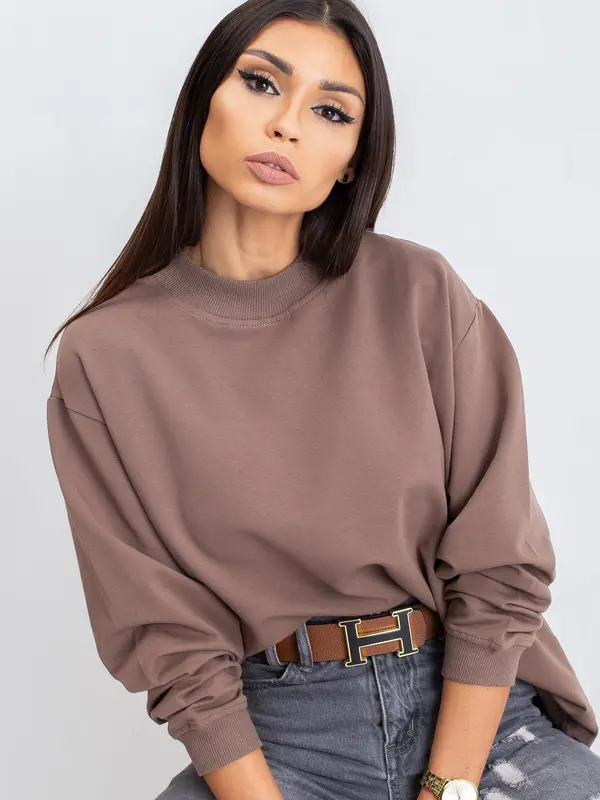 BASIC Feel Good Sweatshirt-RV-BL-5185.92P-brown