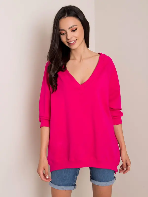 RUE PARIS Sweatshirt-RV-BL-5676.09-fuchsia
