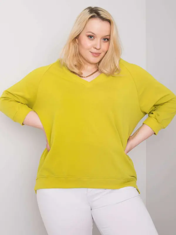 BASIC Feel Good Sweatshirt-RV-BL-6295.03X-lime green