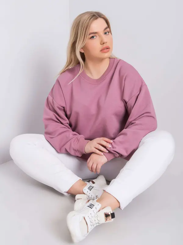 BASIC Feel Good Sweatshirt-RV-BL-6316.16X-dark pink