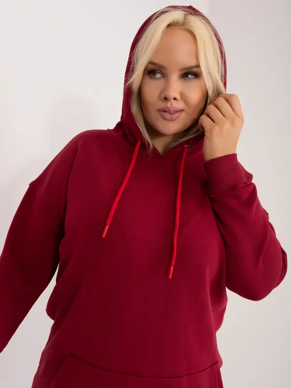 BASIC Feel Good Sweatshirt-RV-BL-6338.19X-burgundy