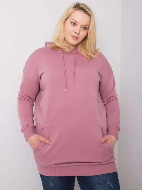 BASIC Feel Good Sweatshirt-RV-BL-6338.19X-dark pink