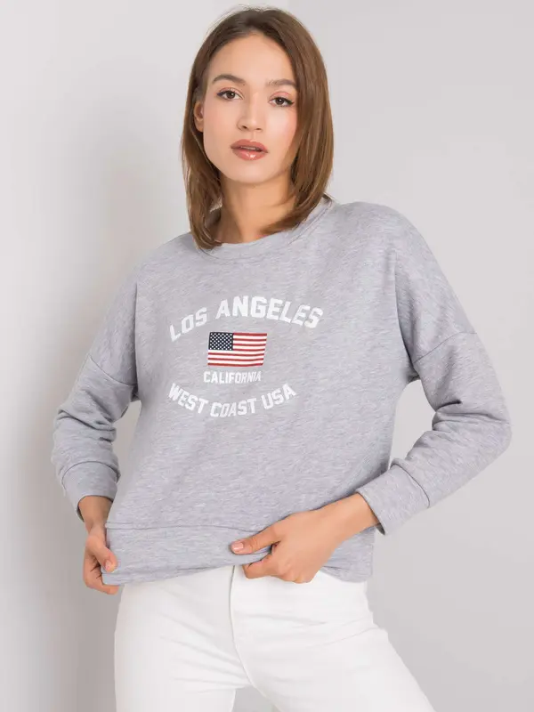 RUE PARIS Sweatshirt-RV-BL-6670.14-gray
