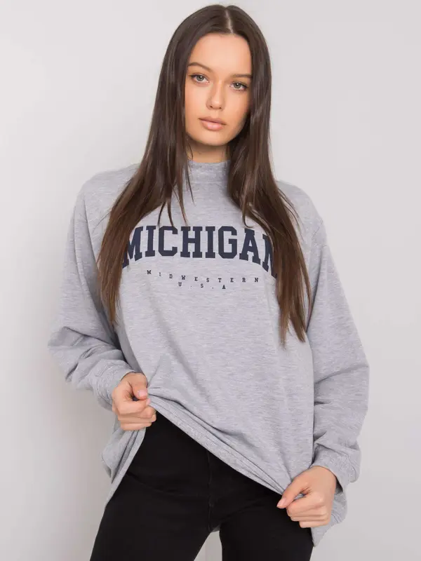 RUE PARIS Sweatshirt-RV-BL-6671.75P-gray