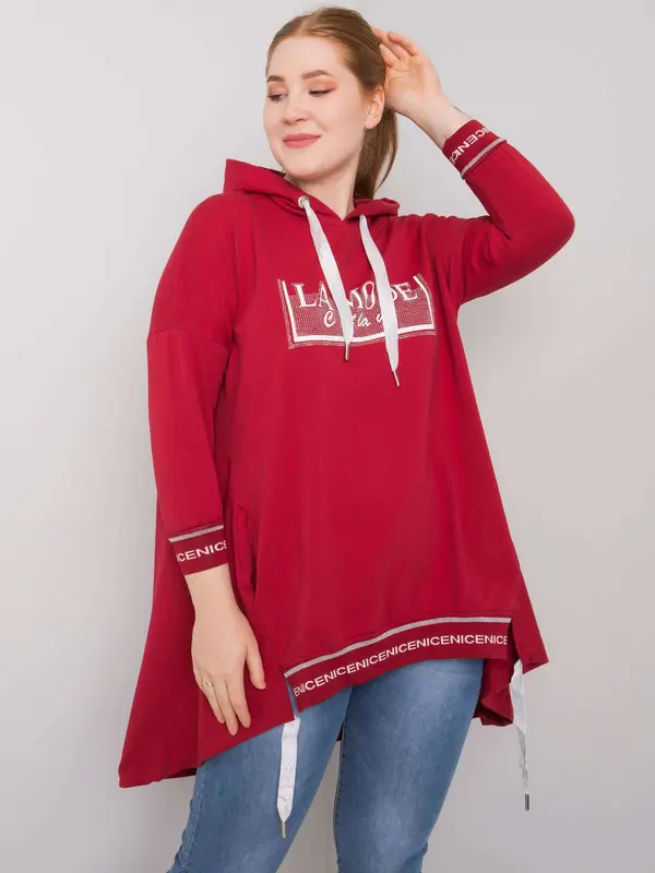 RELEVANCE Sweatshirt-RV-BL-6849.63P-burgundy