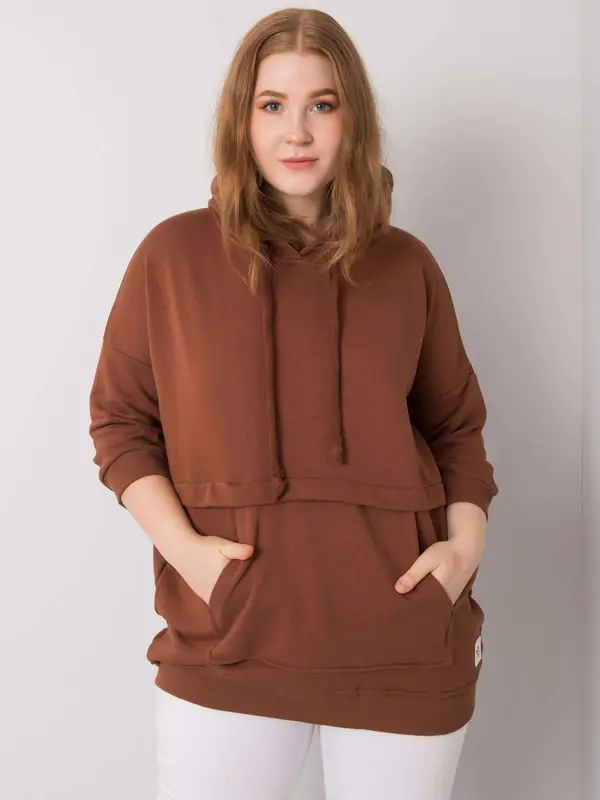 RELEVANCE Sweatshirt-RV-BL-6917.74P-dark brown