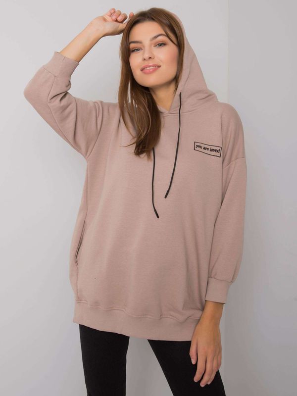 RELEVANCE Sweatshirt-RV-BL-6935.18P-dark beige