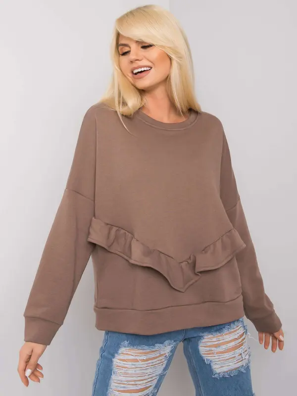 RUE PARIS Sweatshirt-RV-BL-7007.24X-brown