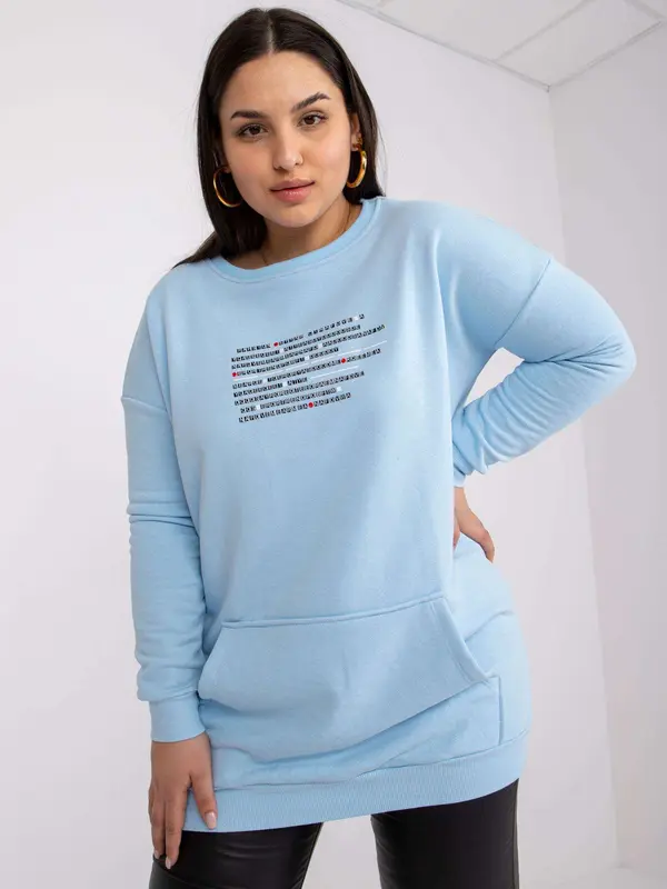 RELEVANCE Sweatshirt-RV-BL-7124.01-light blue