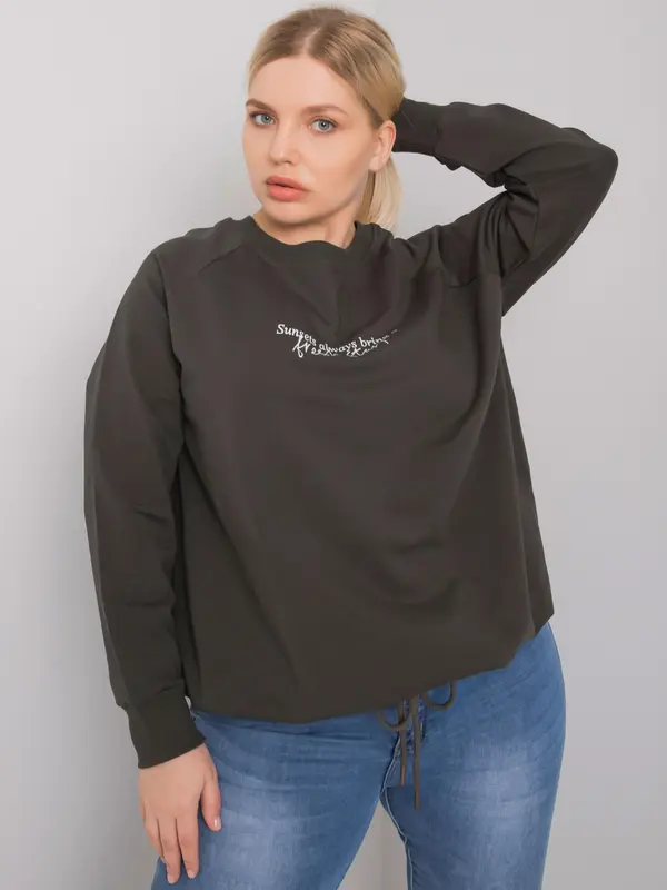 RELEVANCE Sweatshirt-RV-BL-7162.12P-dark khaki