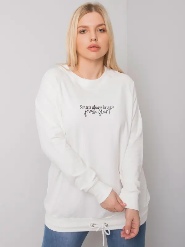 RELEVANCE Sweatshirt-RV-BL-7162.12P-ecru