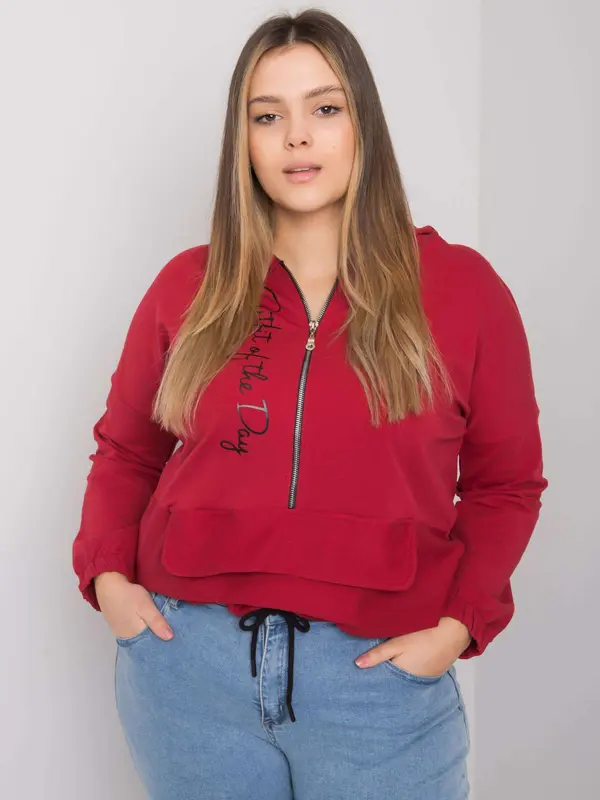 RELEVANCE Sweatshirt-RV-BL-7179.27-burgundy