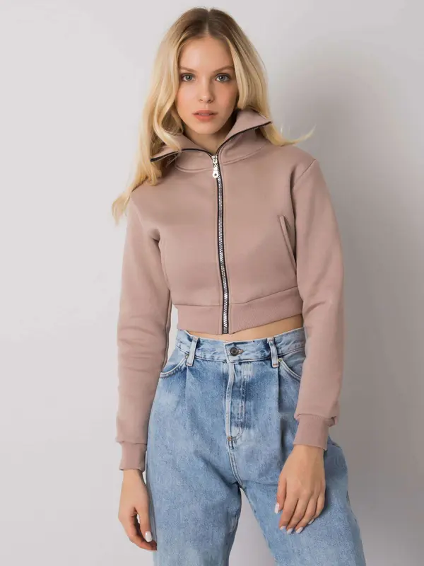 RUE PARIS Sweatshirt-RV-BL-7305.79-dark beige