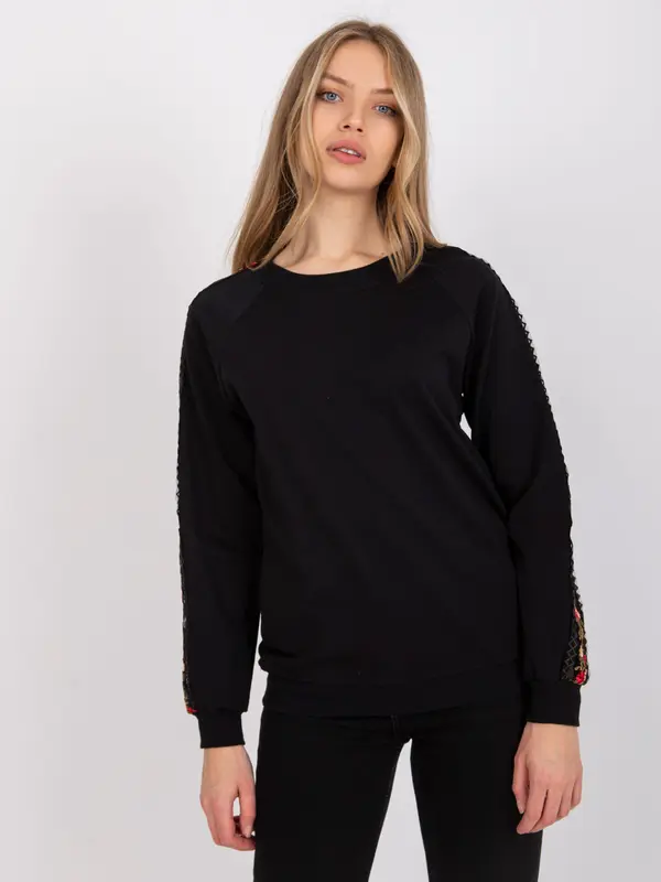 RUE PARIS Sweatshirt-RV-BL-7458.16-black