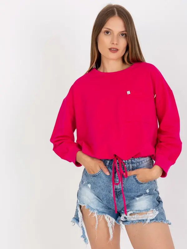 RUE PARIS Sweatshirt-RV-BL-8066.32P-fuchsia