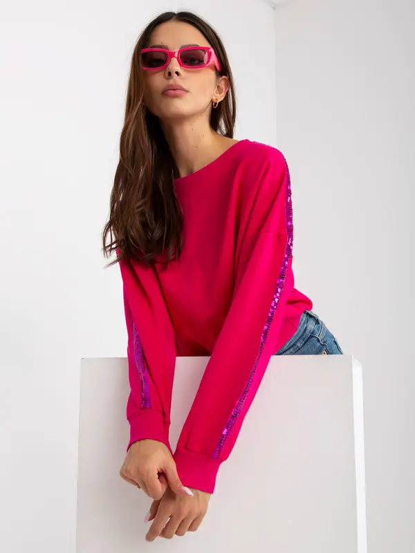 RUE PARIS Sweatshirt-RV-BL-8067.88-fuchsia