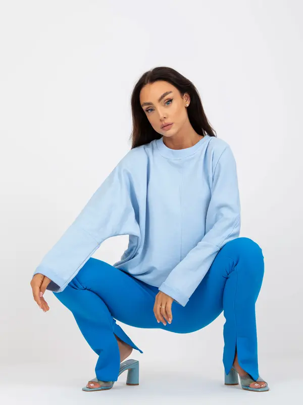 RUE PARIS Sweatshirt-RV-BL-8080.56-light blue