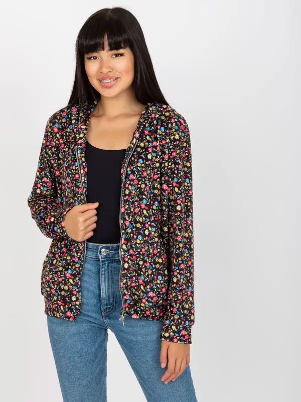 RUE PARIS Sweatshirt-RV-BL-8121.29-black-yellow