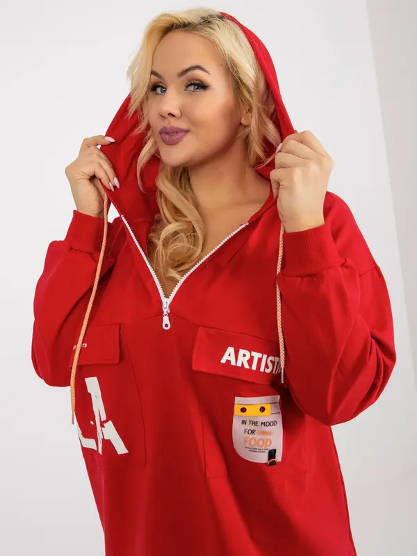 RELEVANCE Sweatshirt-RV-BL-8258.34-red