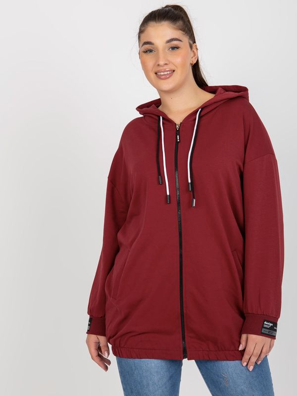 RELEVANCE Sweatshirt-RV-BL-8277.28-burgundy