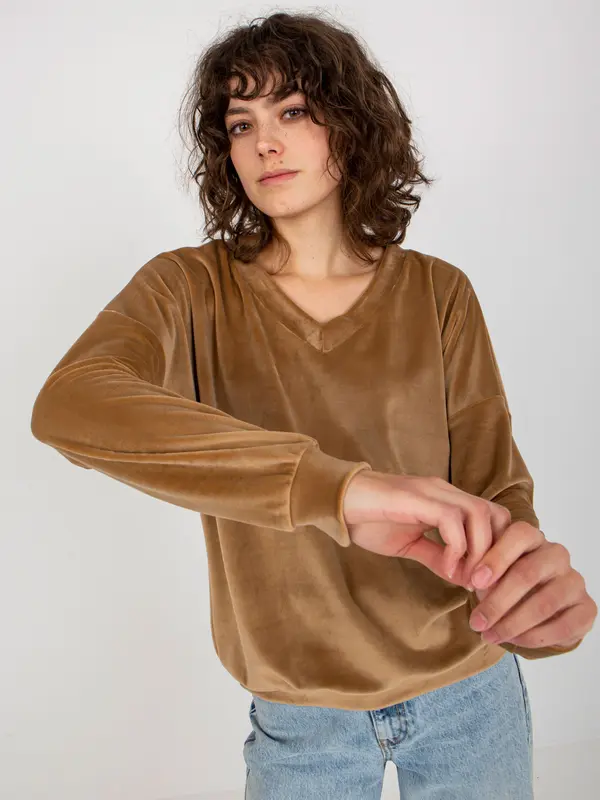 RELEVANCE Sweatshirt-RV-BL-8441.07P-camel