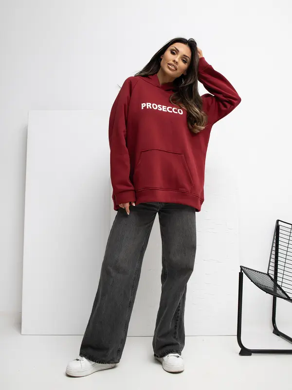 RUE PARIS Sweatshirt-RV-BL-A1034.26-burgundy