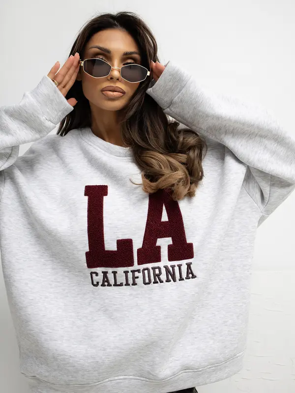 RUE PARIS Sweatshirt-RV-BL-A1035.13-light grey