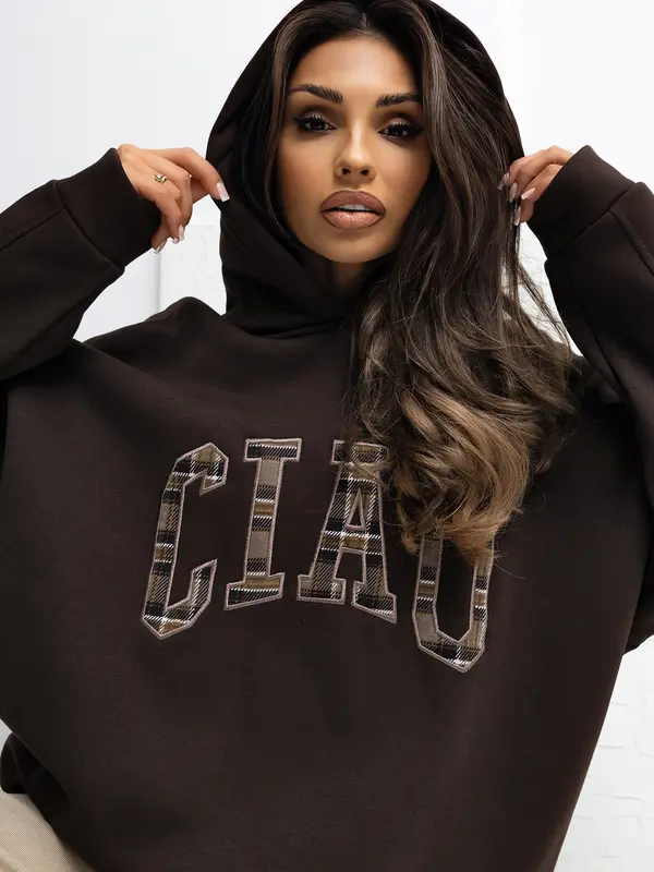 RUE PARIS Sweatshirt-RV-BL-A1039.22-dark brown