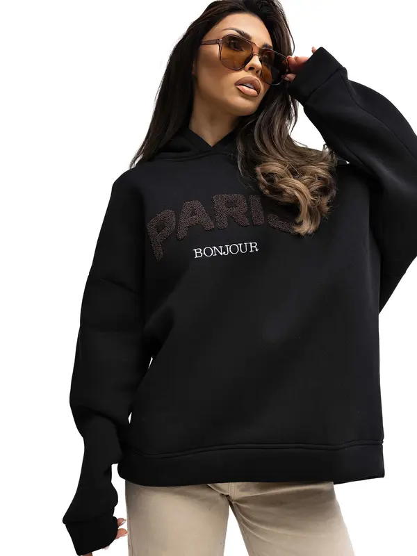 RUE PARIS Sweatshirt-RV-BL-A1041.59-black