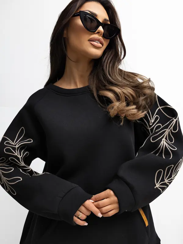 RUE PARIS Sweatshirt-RV-BL-A1042.25-black