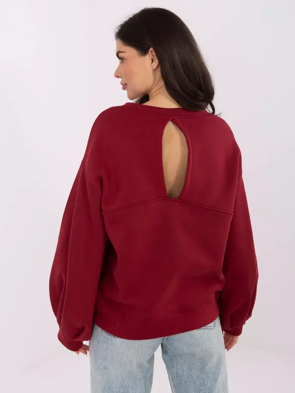 RUE PARIS Sweatshirt-RV-BL-A1044.78-burgundy