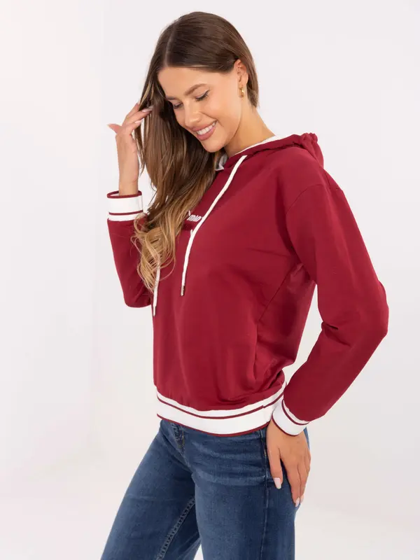 RELEVANCE Sweatshirt-RV-BL-A857.47-burgundy