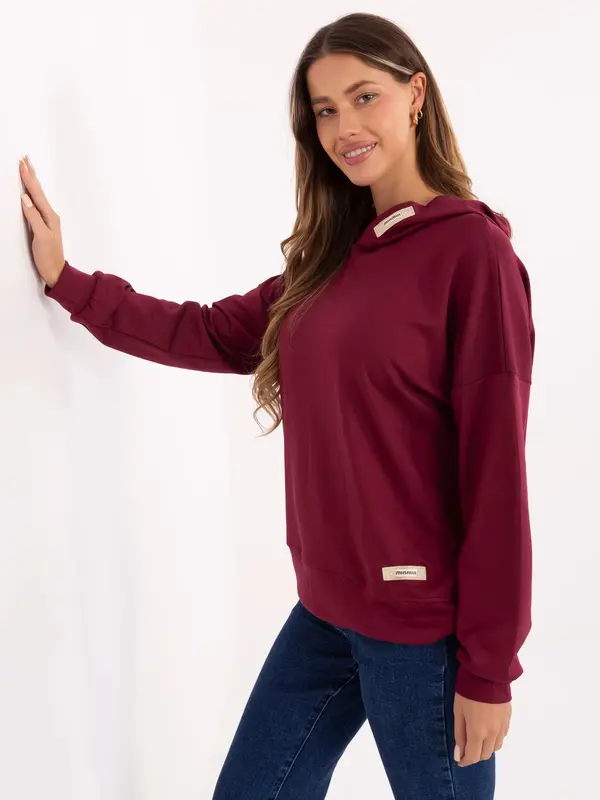 RELEVANCE Sweatshirt-RV-BL-A902.24-burgundy