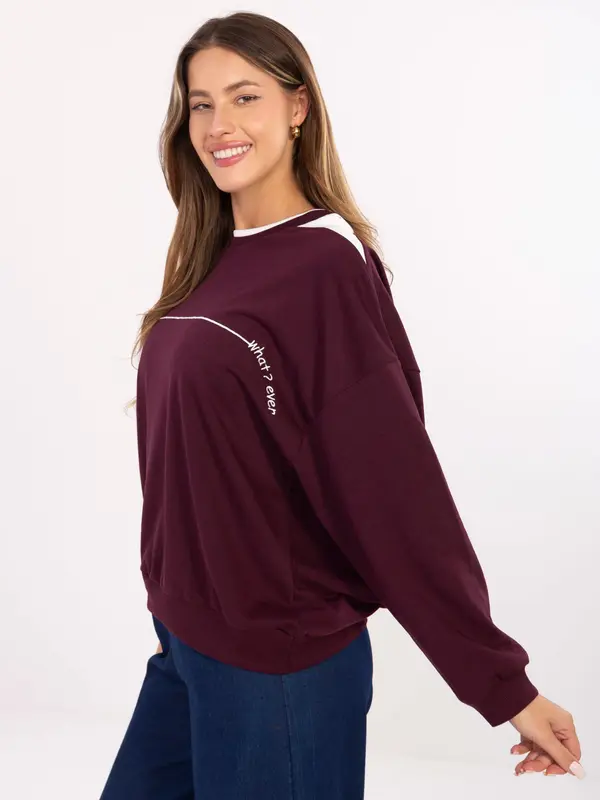 RELEVANCE Sweatshirt-RV-BL-A940.60-burgundy