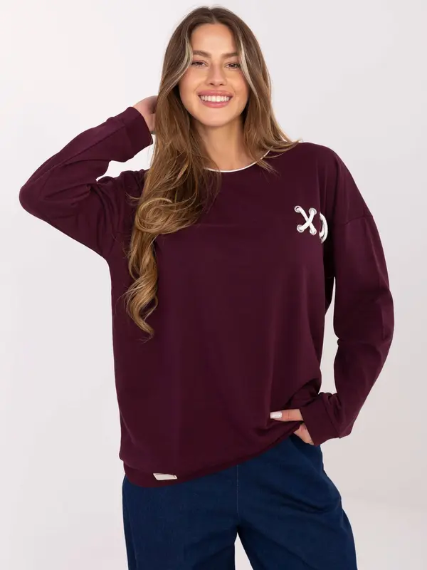 RELEVANCE Sweatshirt-RV-BL-A941.58-burgundy