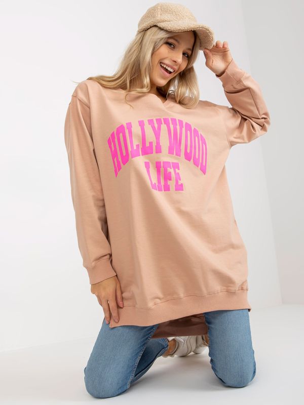 Vikki Sweatshirt-VI-BL-3102.01P-beige-pink