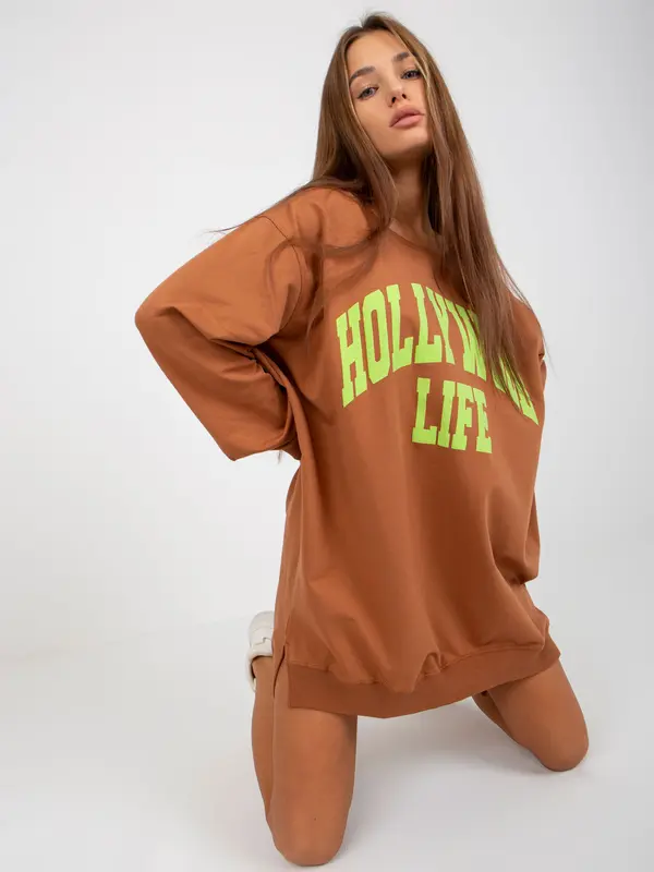 Vikki Sweatshirt-VI-BL-3102.01P-brown-green