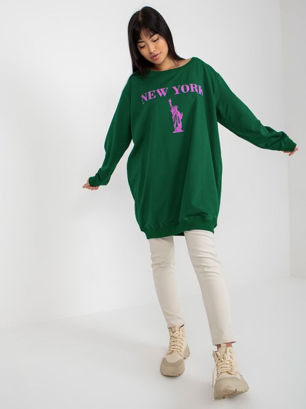 VITON Sweatshirt-VI-BL-3212.15X-green-purple
