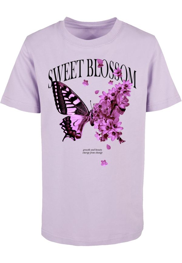 Mister Tee Sweet Blossom And Beauty Children's T-Shirt Purple