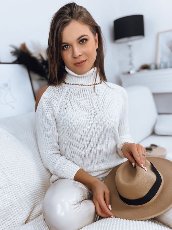 DStreet Sweter damski ARIEL ecru Dstreet