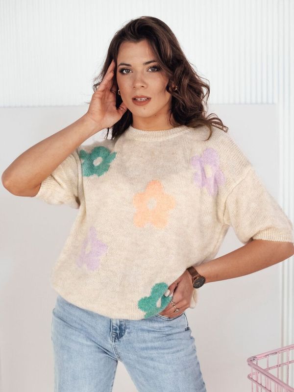 DStreet Sweter damski CILSA beżowy Dstreet