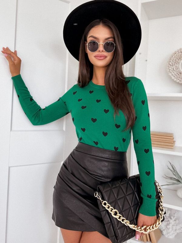 DStreet Sweter damski FREYJA zielony Dstreet