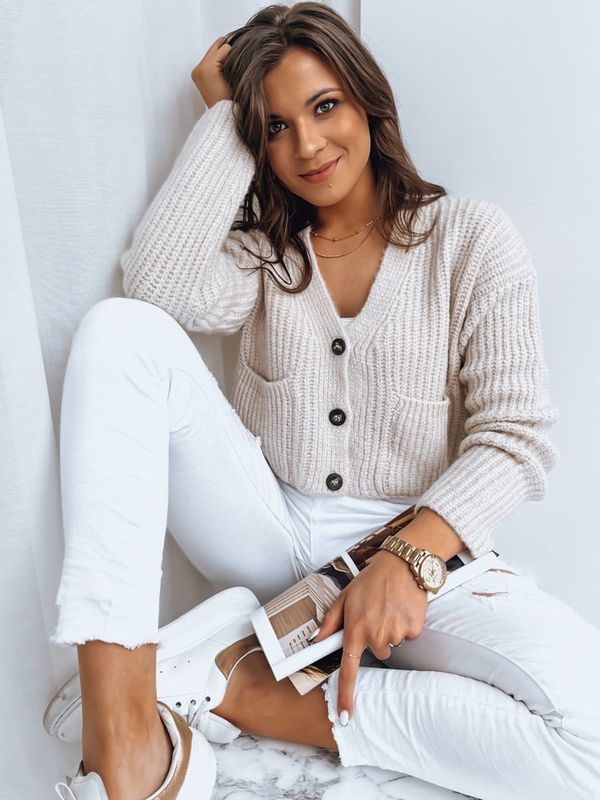 DStreet Sweter damski SISTERS jasnobeżowy Dstreet