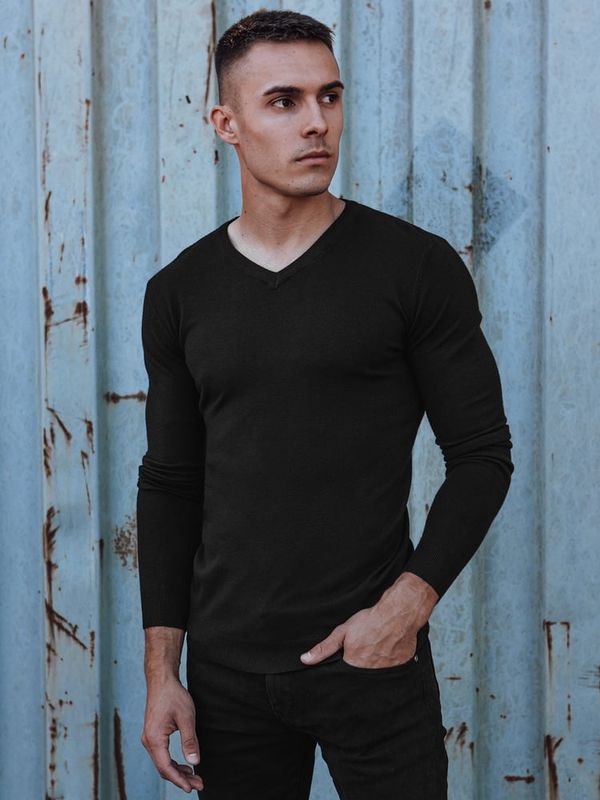 DStreet Sweter męski czarny Dstreet